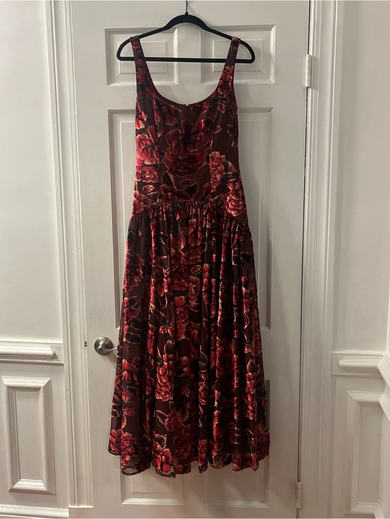 Free People Dresses & Skirts - Free People hutch the ridge velvet Red Floral Maxi Dress size 2